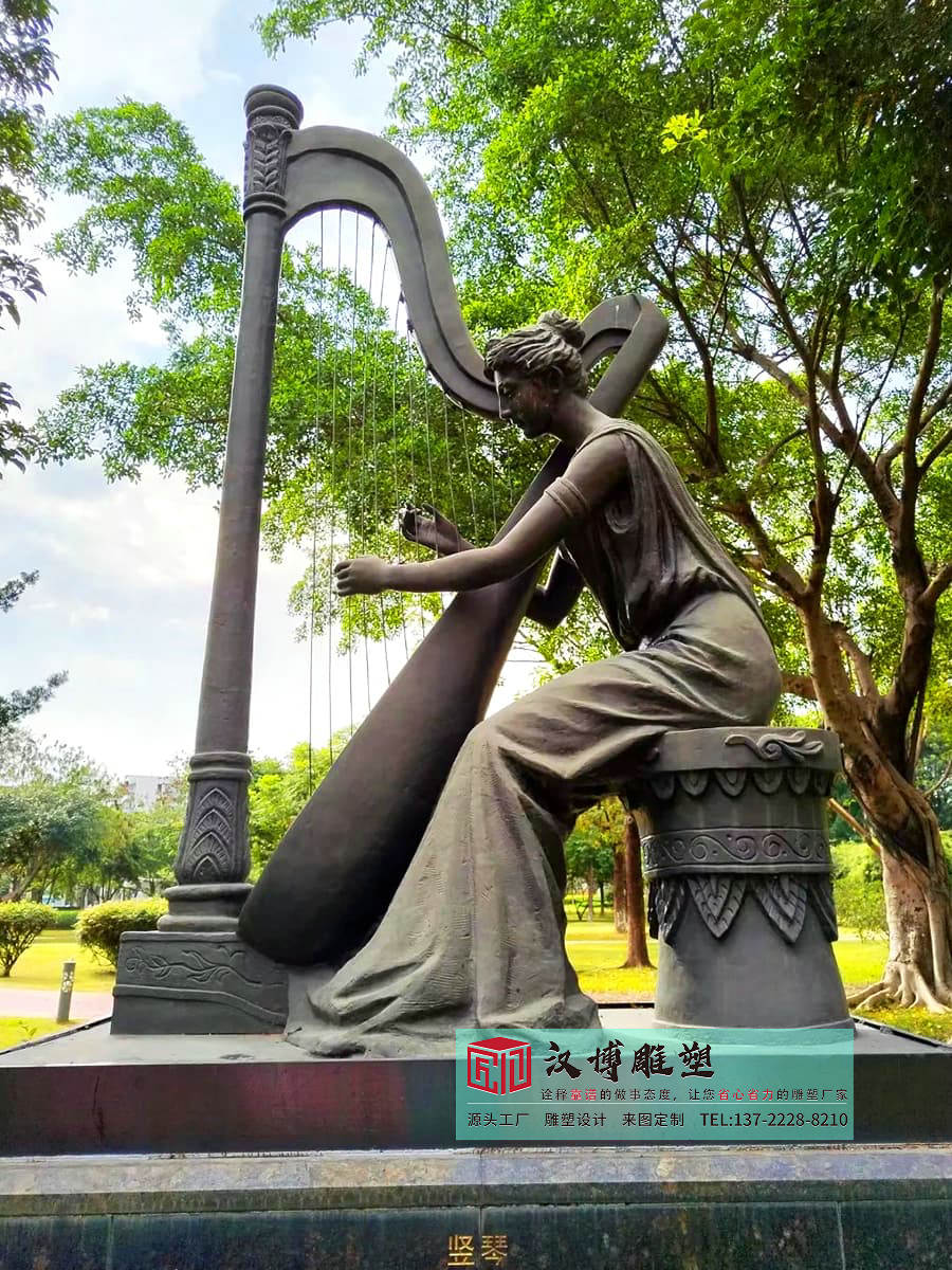 不锈钢抽象音乐人物雕塑,园林公园景观建设雕塑,抽象人物雕塑定制工厂