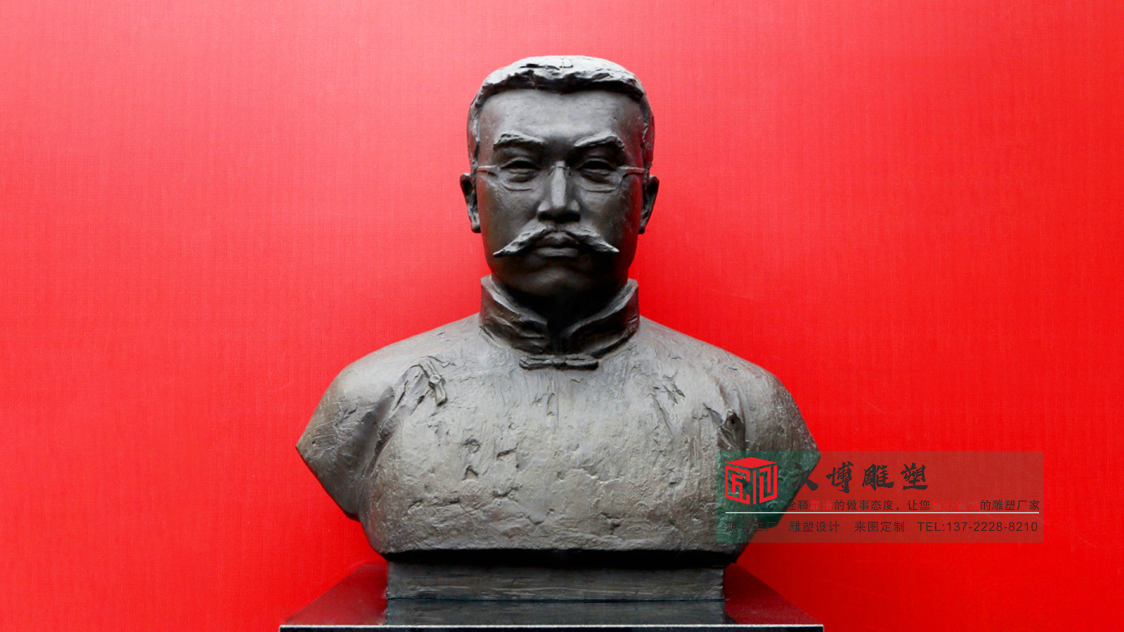 铸铜李大钊雕塑,纪念馆博物馆雕塑,近代名人雕塑源头工厂