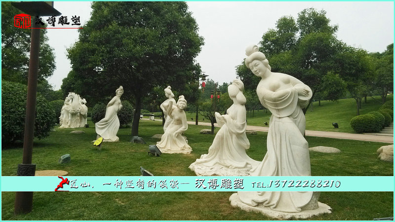 女子石雕,跳舞雕像,历史文化雕塑