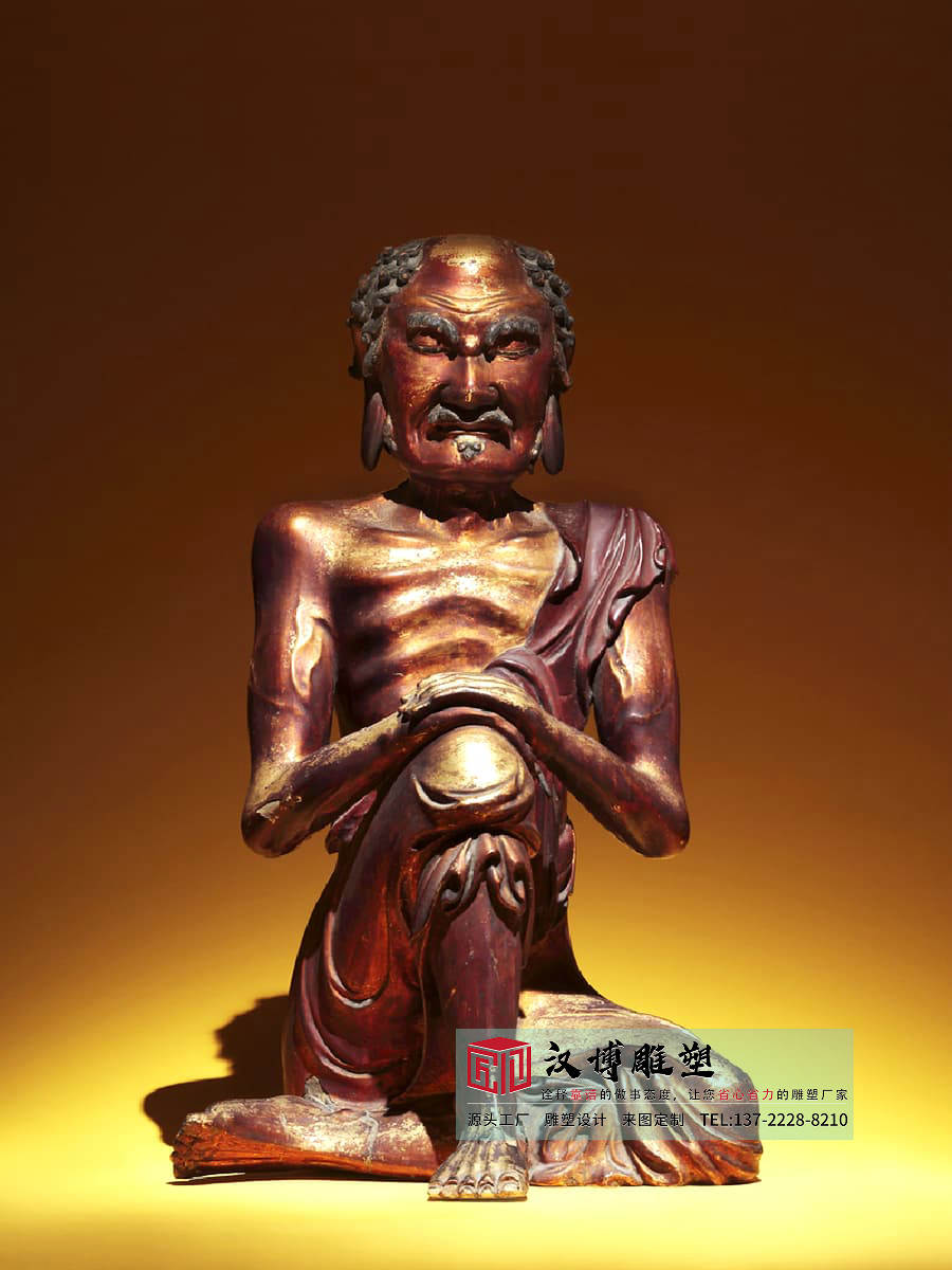 铸铜水月观音雕塑,户外公园雕塑,大型雕塑制作工厂
