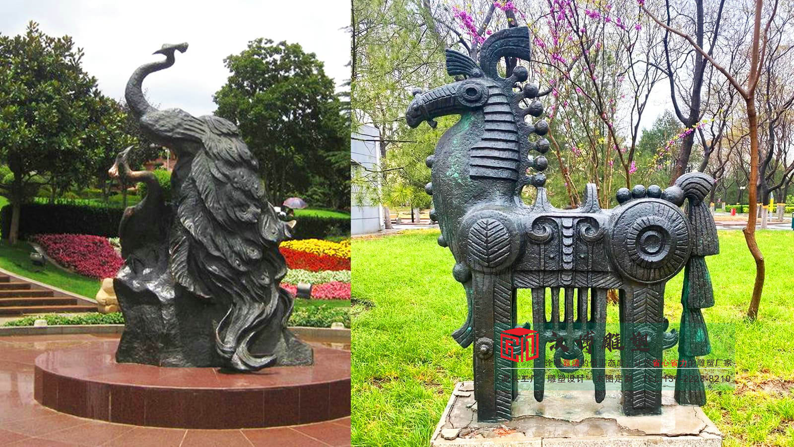 铸铜水月观音雕塑,户外公园雕塑,大型雕塑制作工厂