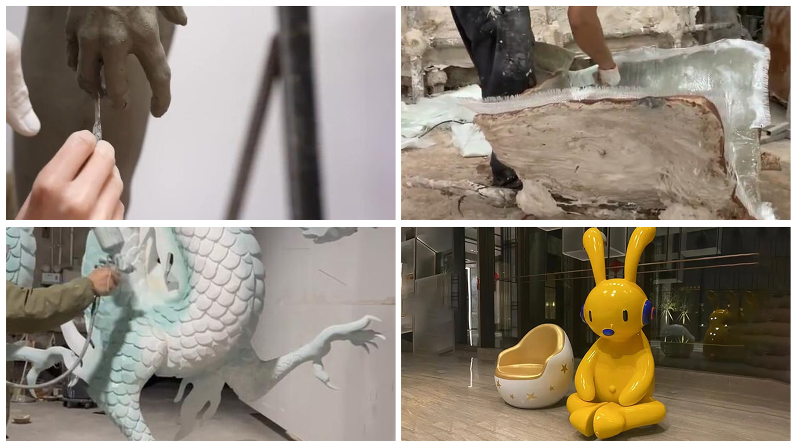 玻璃钢龙猫雕塑,室内商场商业广场雕塑,玻璃钢雕塑加工厂家
